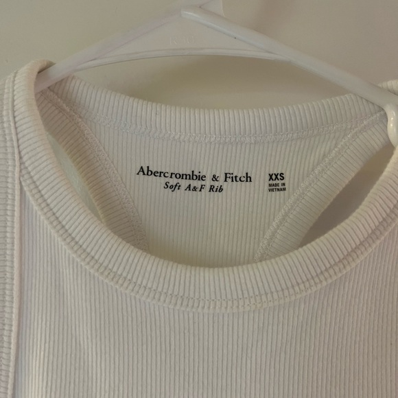 Abercrombie & Fitch White Ribbed Tank Top - Picture 3 of 4